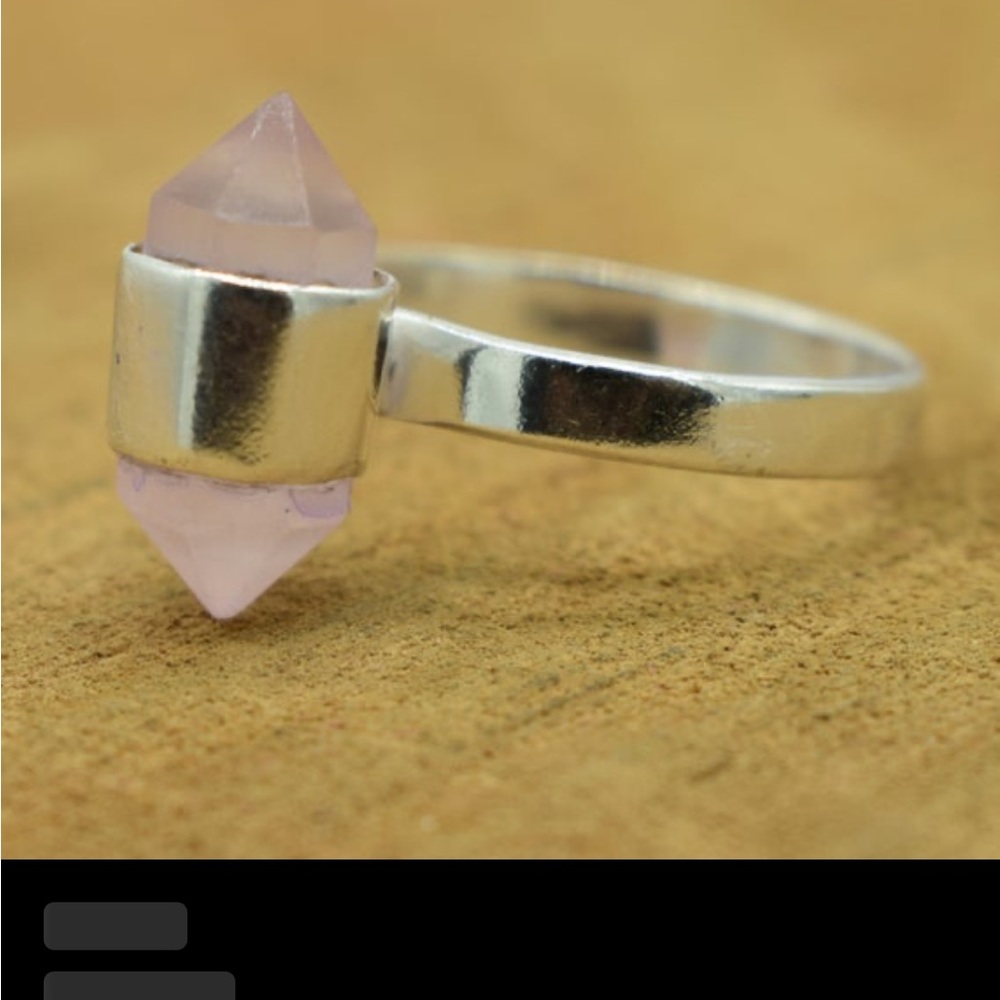 Pink Rose Quartz Ring